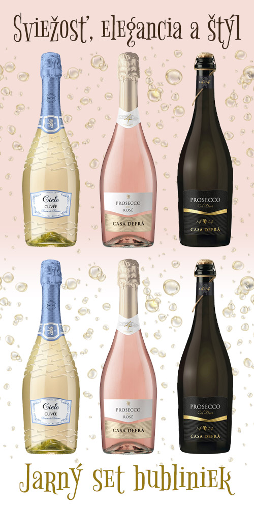 Talianske Prosseco & Cuvée - Jarný set bubliniek - biele a ružové víno