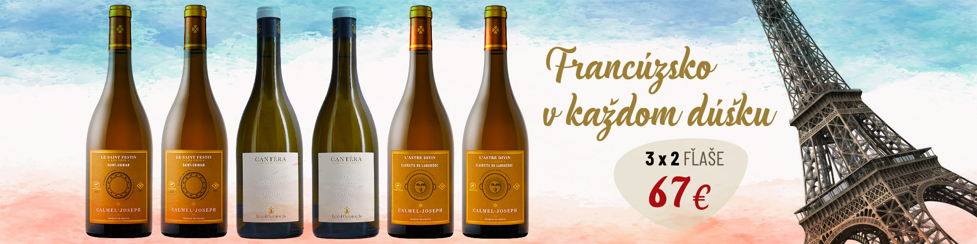 akcia-francuzske-biele-vino-6-flias Kvalitné francúzske biele víno - LIONEL OSMIN / CALMEL & JOSEPH