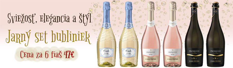 Talianske Prosseco & Cuvée - Jarný set bubliniek - biele a ružové víno